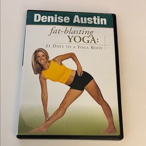 Danskin Yoga DVD with Yellow and Black Cover